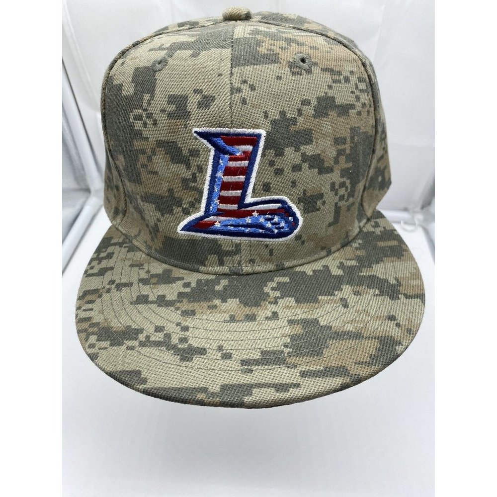 Lynchburg Hillcats Baseball Hat Green Camo Hook & Loop Promo Bank Of The James
